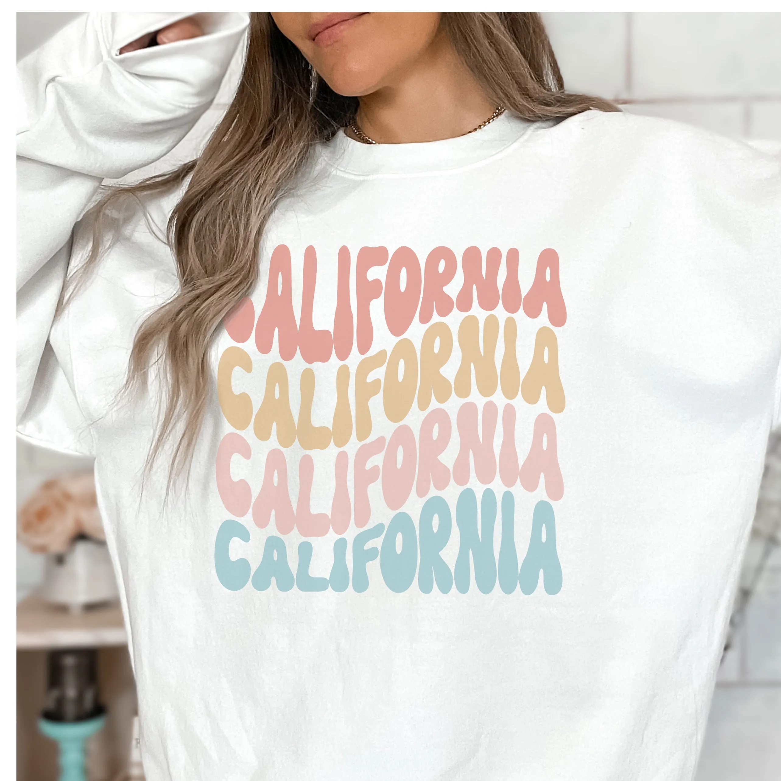 WAVY STATE CREWNECK SWEATSHIRT | CHOOSE STATE