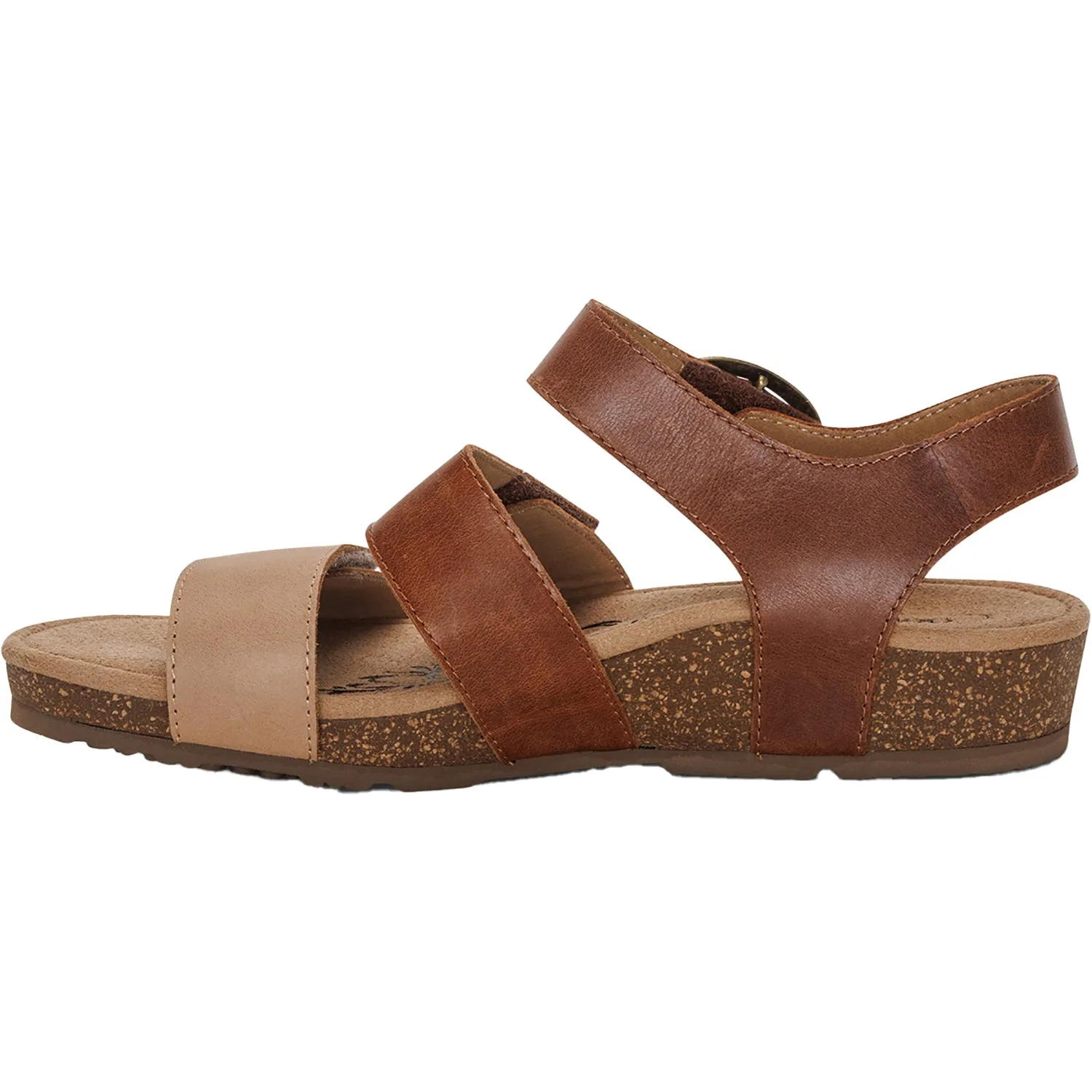 Women's Aetrex Lilly Walnut Combi Leather