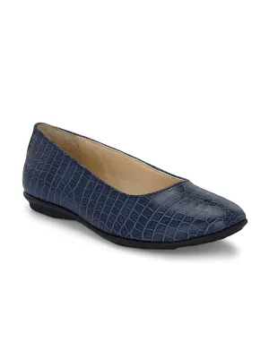 Women's  Vegan Leather Croco Print Slip  Belly With Heels