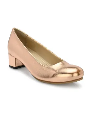 Women's  Vegan Leather Light Pink Slip  Belly With Heels